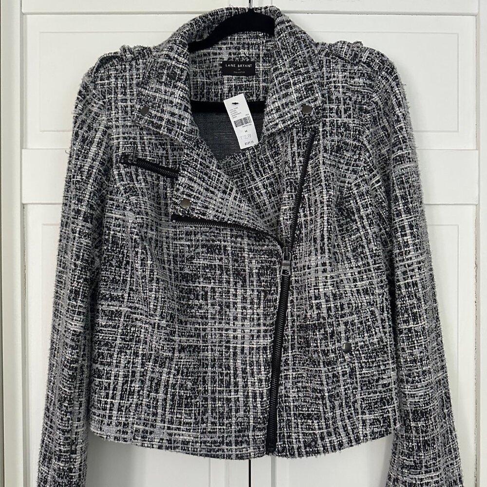 NWT Boucle Moto Jacket, Size 14 from Lane Bryant